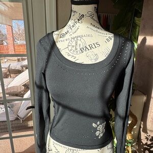 Athleta flower design workout crop top